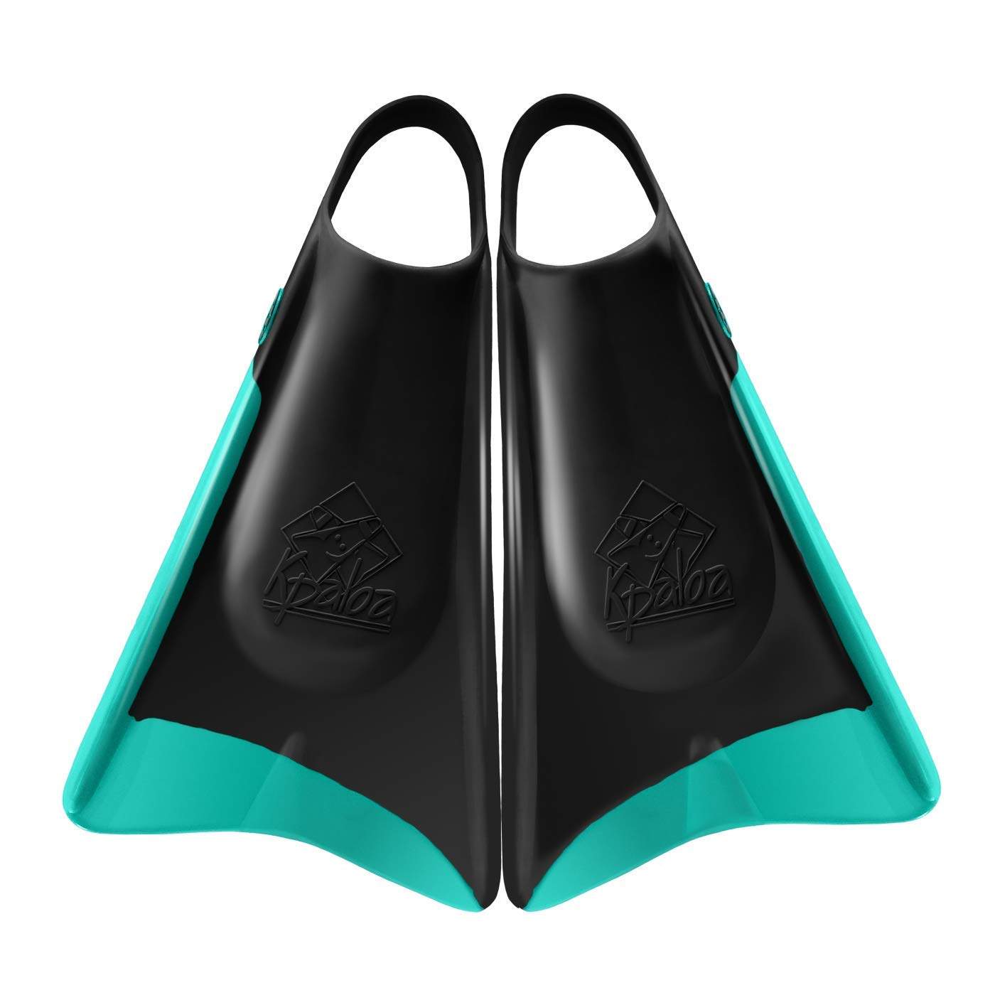 black and blue swim fins for bodyboarding
