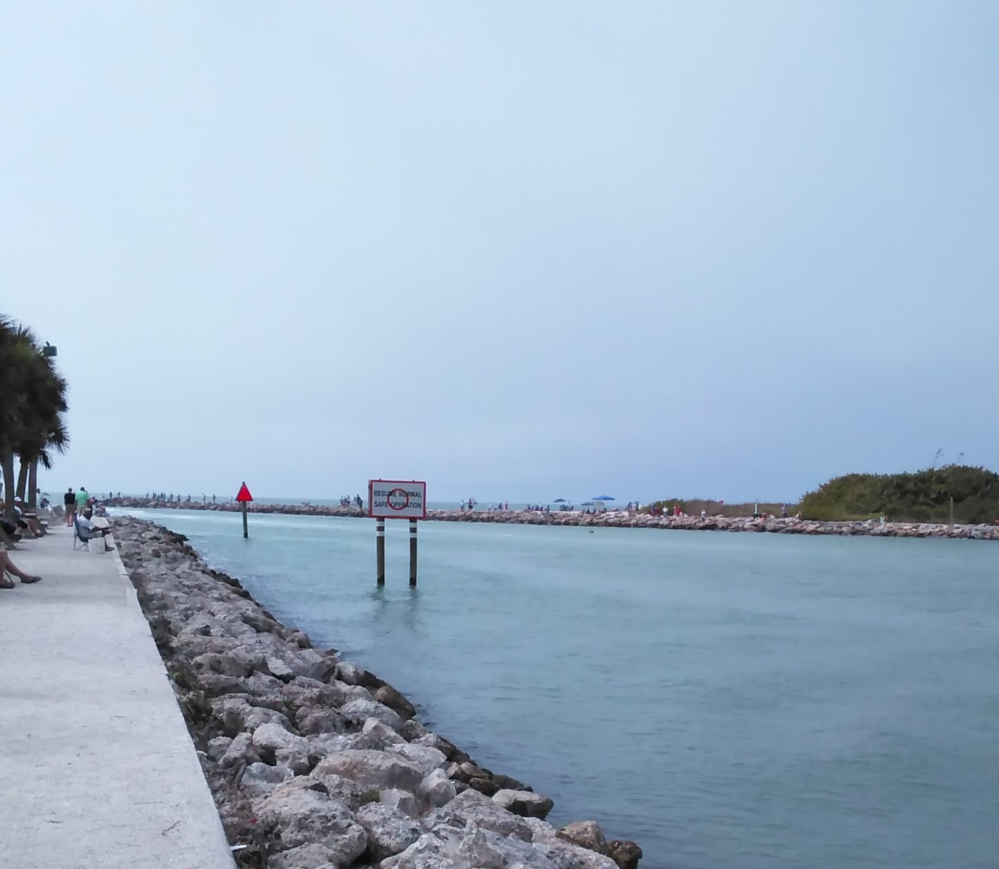  piers forming the Venice Jetty