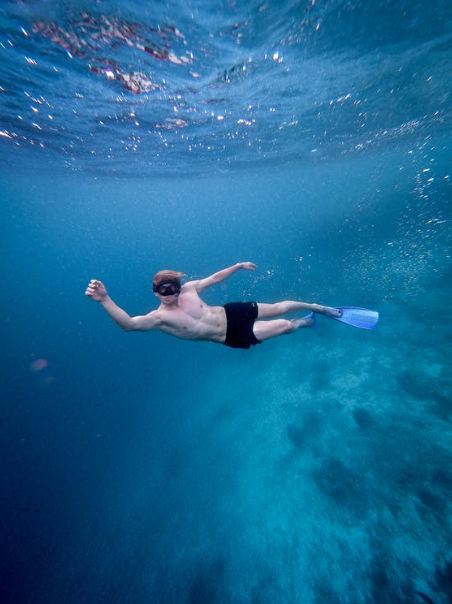 person-underwater